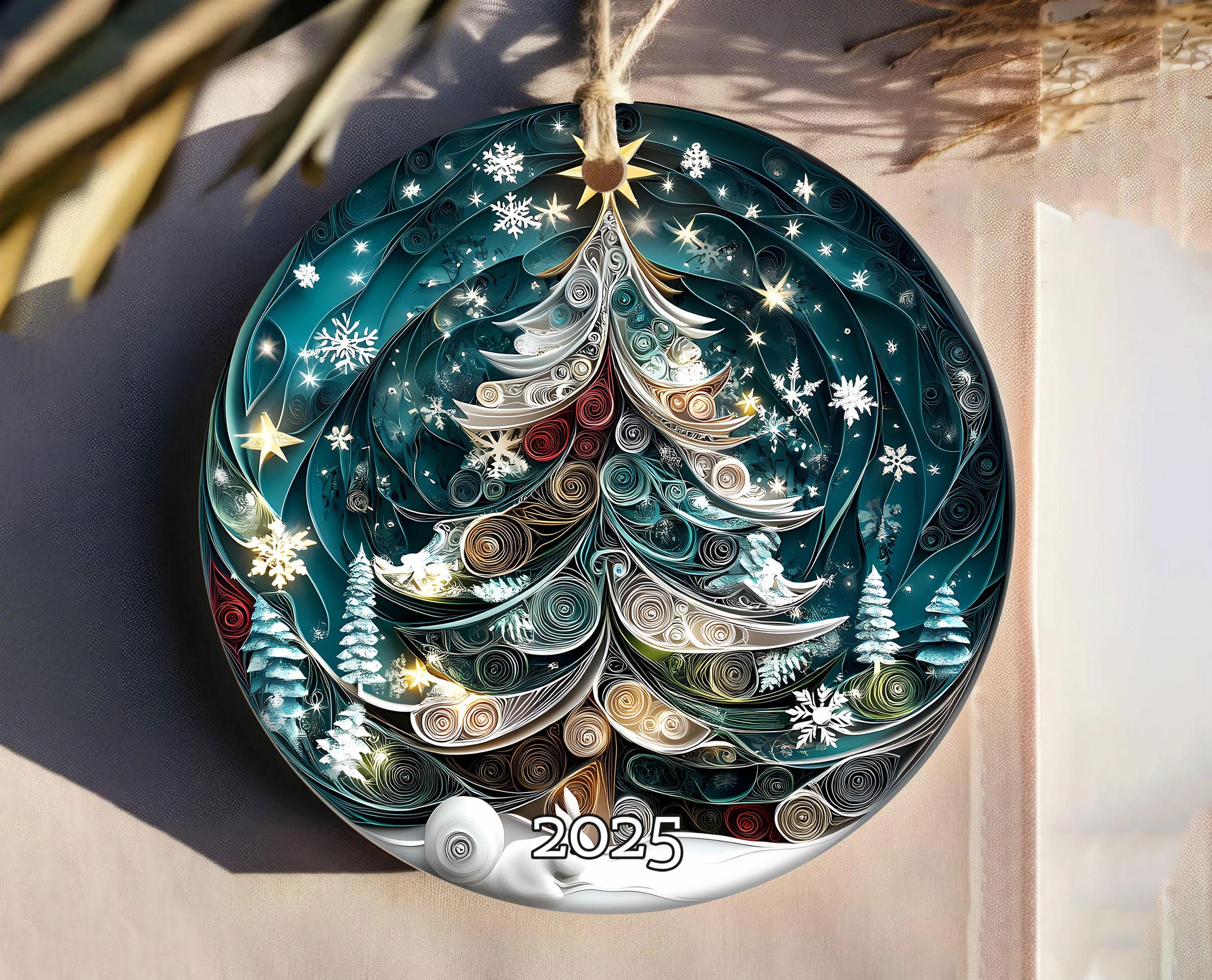Ceramic Christmas Ornament - Unique Family Keepsake - CCO03