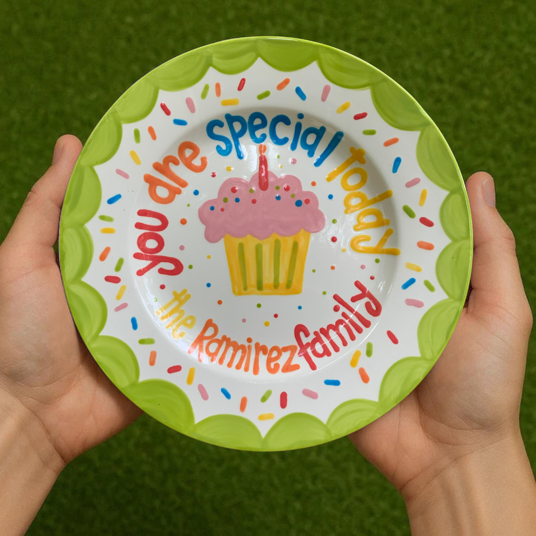 You Are Special Today Plate – Personalized Hand-Painted Ceramic Keepsake - BCP51